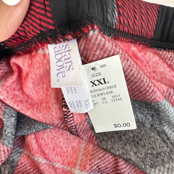 NEW Stars Above Buffalo Check Plaid Pajama Pj Pants Men's XXL Ultra Soft - Picture 4 of 4